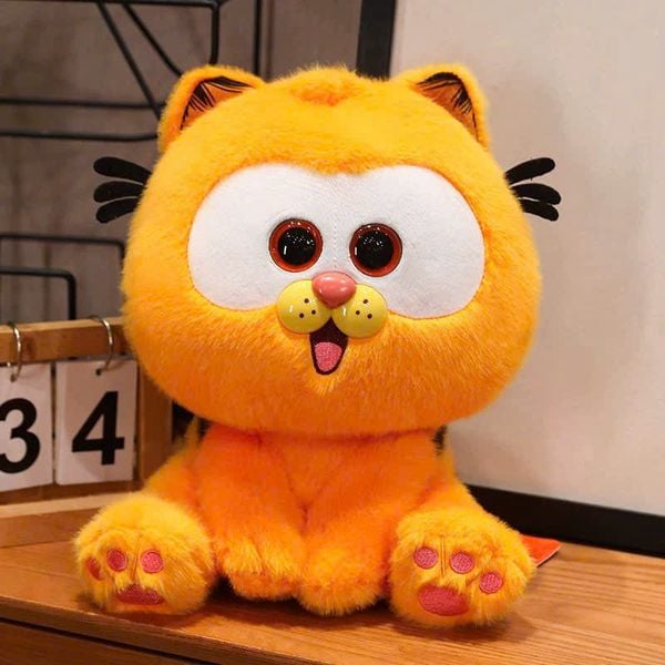 Gấu bông mèo cam Garfield đáng yêu, phụ kiện lý tưởng để làm quà tặng hoặc trang trí bàn làm việc