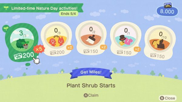 Animal Crossing New Horizons nature day