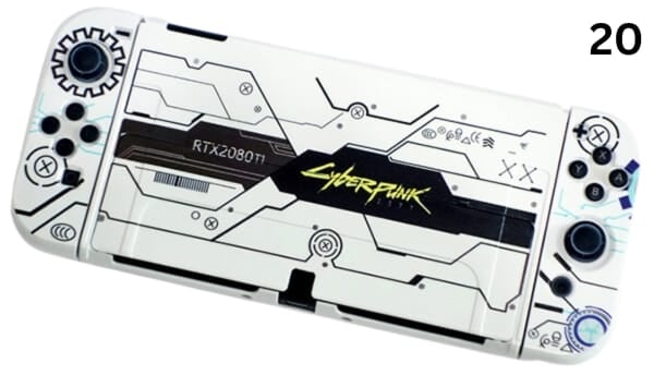 Case ốp in hình bảo vệ Nintendo Switch OLED tặng kèm bảo vệ Joy-con hình Cyberpunk 2077