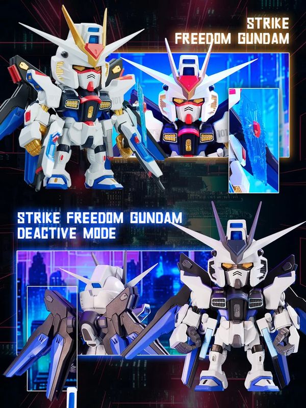 Qmsv Mini Strike Freedom Gundam Infinity Justice Gundam Blind Box Nshop Game Hobby