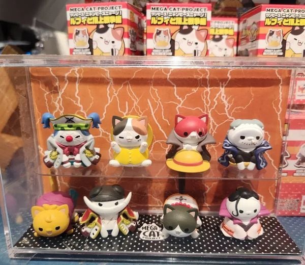 MegaHouse Hộp Mù MEGA CAT PROJECT ONE PIECE Nyan Piece Nyan Ver. Luffy & Paramount War of Marineford đồ chơi thú vị, chứa mô hình chibi xinh xắn