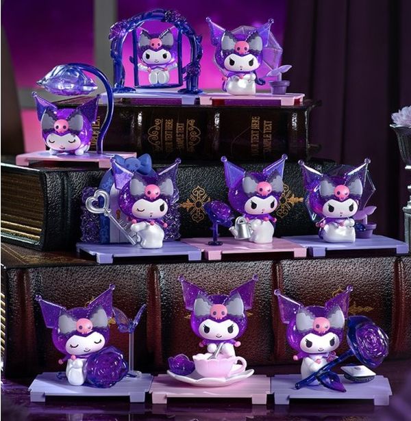 Mua Mô Hình Kuromi Dream Rose Garden Moetch Blind Box MM01 khui hộp mù may mắn dùng sưu tầm trưng bày