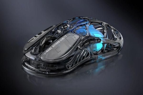 Chuột GravaStar Mercury M2 Wireless Gaming Mouse Transparent Black công nghệ cảm biến quang học cao cấp, chính xác từng pixel