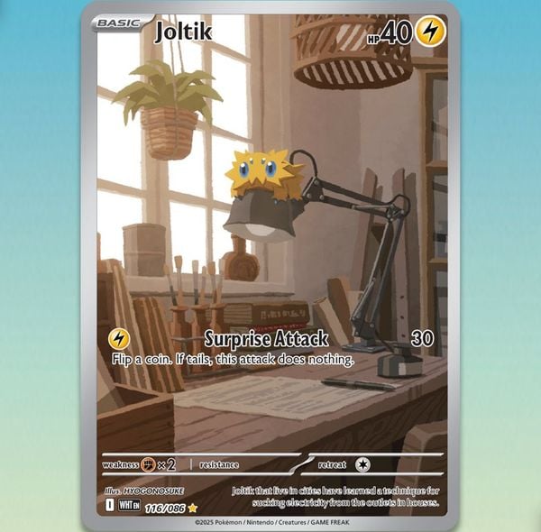 thẻ bài Pokemon Joltik từ họa sĩ HYOGONOSUKE