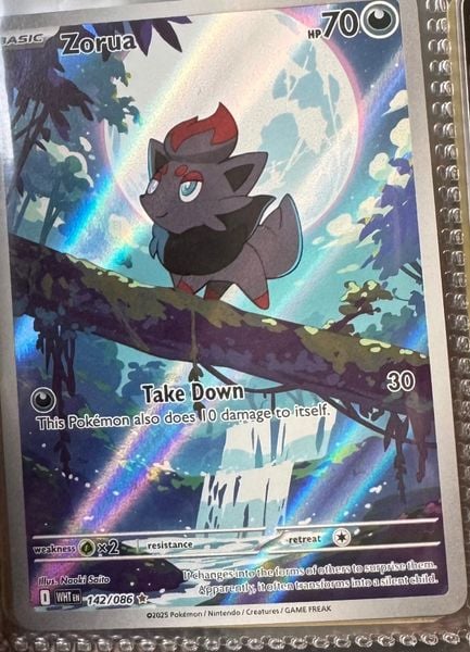 Pokemon Zorua hình như đang bận rộn đi dạo dưới ánh trăng thanh bình