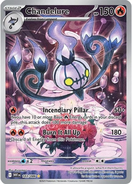 Pokemon Chandelure trong phòng ăn