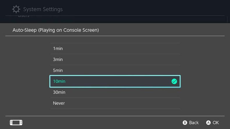 auto sleep nintendo switch