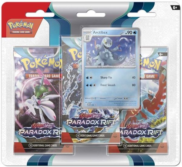 Shop bán thẻ bài Pokemon TCG Scarlet & Violet Paradox Rift 3 Booster Packs & Arctibax hàng thật chính hãng nhiều thẻ hiếm mạnh bổ sung bộ sưu tập của bạn