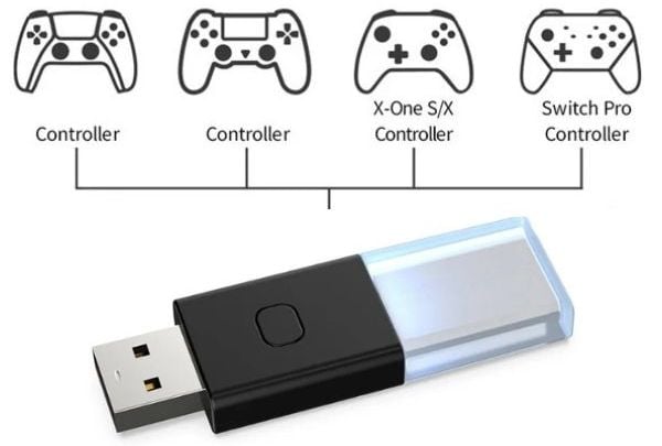 Kết nối tay cầm chơi game với máy tính dễ dàng qua USB Bluetooth Receiver tiện lợi đang bán tại nShop