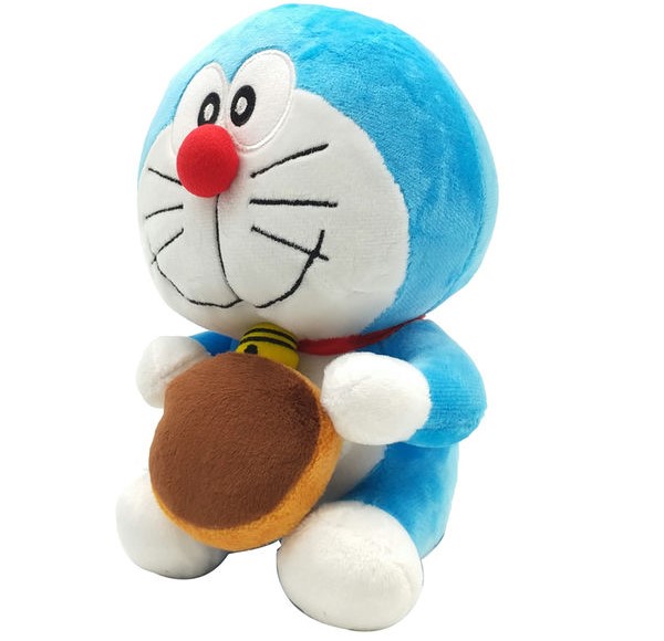 Doraemon cầm Dorayaki nhồi bông Thú bông Doraemon Dorayaki - Hàng bản quyền chính hãng