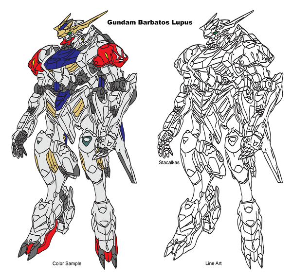 Bản thiết kế Gundam Barbatos