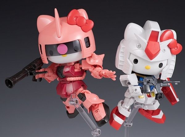 Bandai Mô hình Gundam MS-06S Char's Zaku II Hello Kitty SD chính hãng