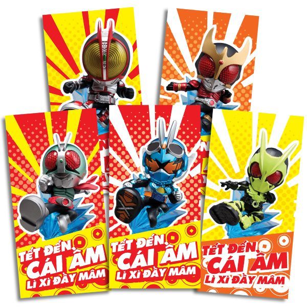 bao lì xì Kamen Rider siêu đẹp