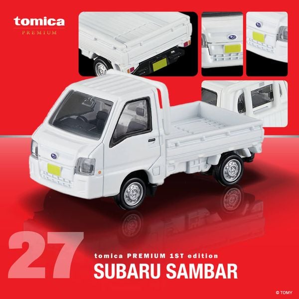 Mua xe mô hình Tomica Premium 27 Subaru Sambar Special First Edition chính hãng, thiết kế chuẩn tại nShop