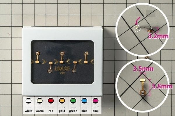 Đèn LED custom mô hình không dây LBASE T4#  tự động phát sáng khi nằm trong phạm vi từ trường của đế đèn