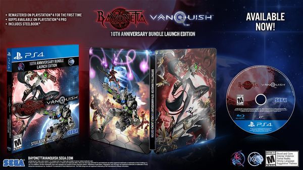Bayonetta Vanquish 10th Anniversary Bundle PS4 steel book