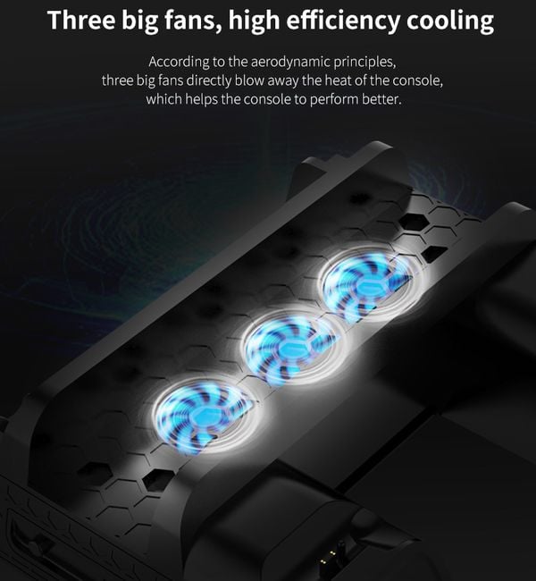 Đế Sạc Tản Nhiệt PS4 Slim Pro DOBE TP4-882 bán tại nShop giúp máy vận hành ổn định trong thời gian dài