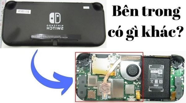 máy Nintendo Switch Lite có gì khác bên trong