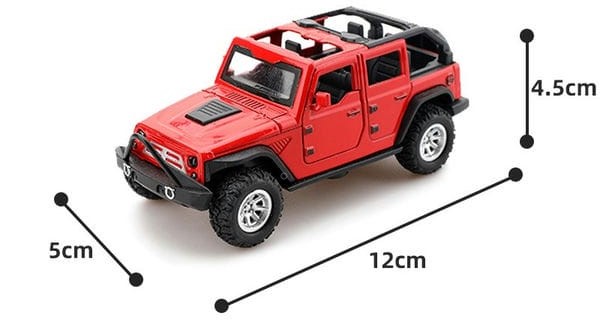 Mô hình xe Rubicon Jeep kim loại 1-36 dây cót MC5 làm quà tặng người sưu tầm xe xịn