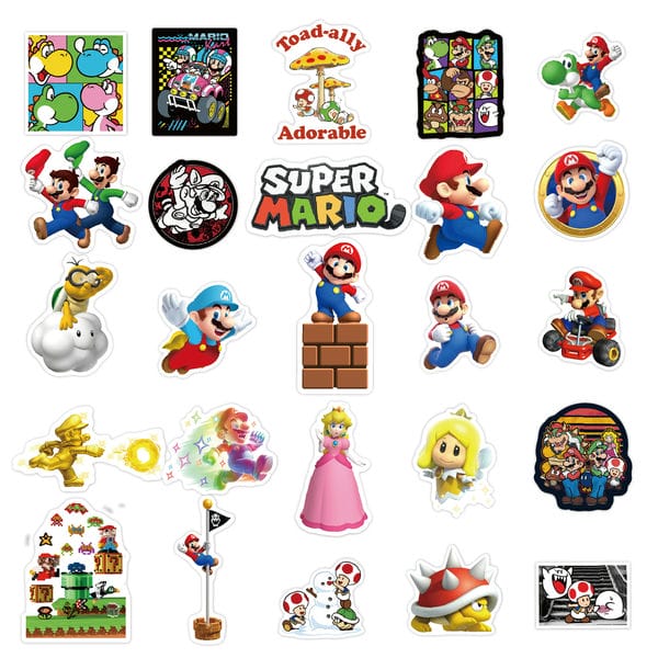 Bộ hình dán sticker cho bé hình nhân vật Super Mario giá tốt