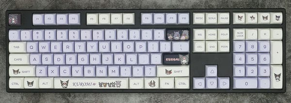 Bộ Keycap XDA PBT bàn phím cơ Sanrio Kuromi 146 nút