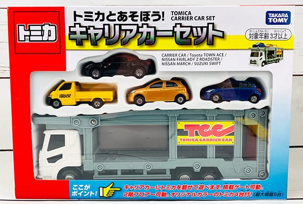 Bộ mô hình xe Tomica Let's Play with Tomica! Carrier Car Set