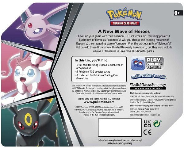Bộ Thẻ bài Pokémon TCG V Heroes Tin chính hãng giá rẻ