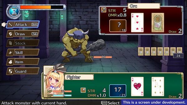 1/ Hệ thống chiến đấu theo lượt kiểu bài Blackjack