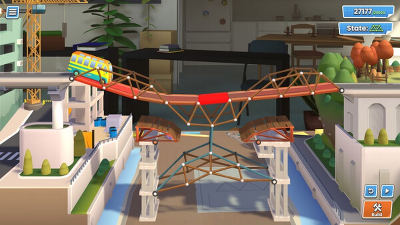 Game xây cầu tự do sáng tạo, đa dạng thử thách Bridge Constructor Studio