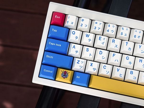Bộ Keycap bàn phím cơ Mobile Suit Gundam OEM PBT Full set 129 nút đẹp mắt tương thích hoàn hảo với nhiều bàn phím cơ