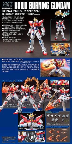 BUILD BURNING GUNDAM HGBF  1144 nshop