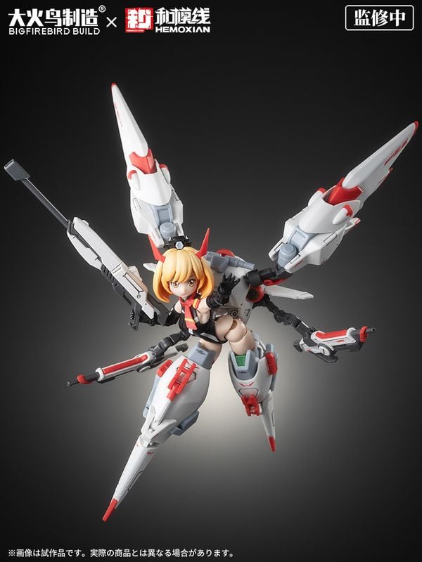Mô hình lắp ráp Sky-001 Kelly Janet - Hemoxian X BigFireBird Build Full Time JIJIA đẹp mắt tạo dáng thú vị dễ thương chất lượng tốt
