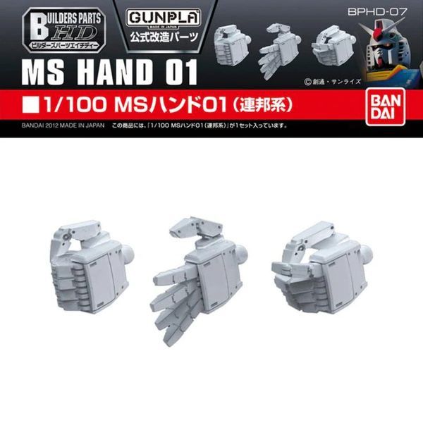 Builders Parts HD 1/100 MS Hand 01 EFSF gundam chất lượng cao