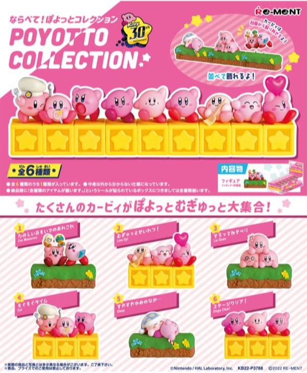 Poyotto Collection Kirby 30th Display it in Line! - Re-Ment Blind Box giao trong ngày Hà Nội