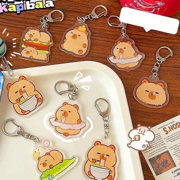 Móc khóa nhựa hình chuột lang nước Capybara Vol 1 là lựa chọn số một để trang trí hoặc làm quà lưu niệm