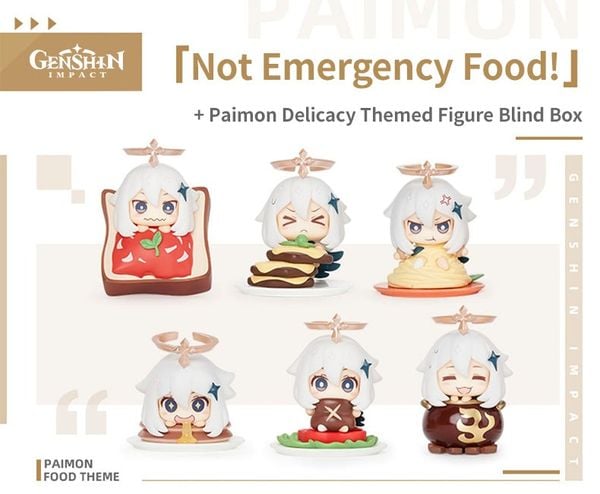 Khám phá phiên bản Paimon đáng yêu với chủ đề ẩm thực hấp dẫn trong Hộp Mù Mô Hình Genshin Impact Paimon Food NG14 độc đáo
