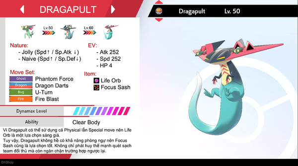 Hướng dẫn Build team Pokémon trong Sword and Shield - Dragapult