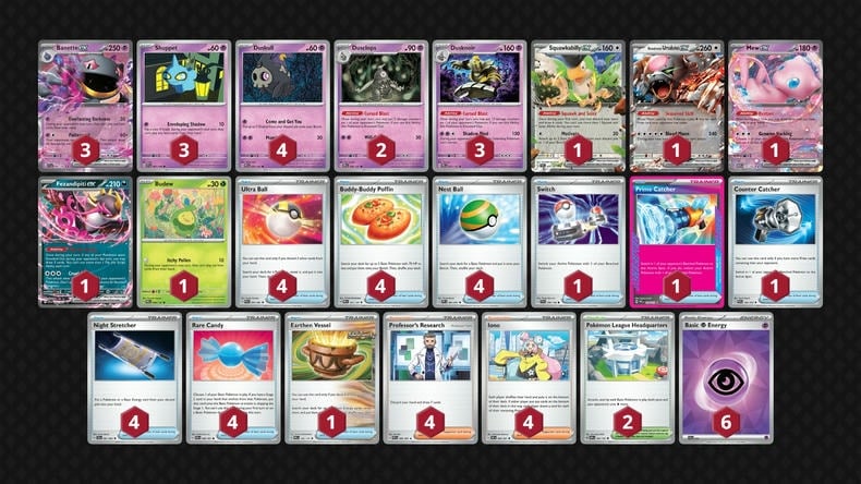 Hướng dẫn cách chơi deck Pokemon TCG Banette ex