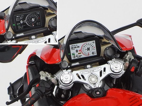 cách dán decal mô hình xe mô tô Ducati Superleggera V4 1/12 Tamiya 14140