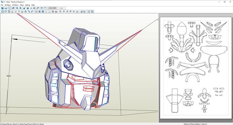 Cách làm mô hình Gundam bằng giấy