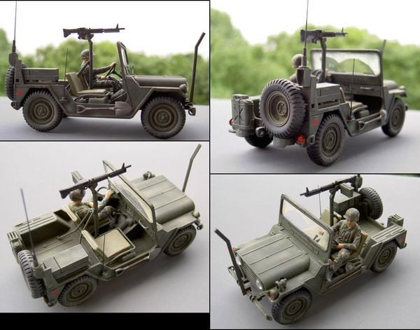 cách lắp mô hình US M151A2 Ford Mutt 1-35 Tamiya 35123