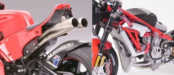 cách sơn mô hình xe Ducati Desmosedici 1/12 Tamiya 14101