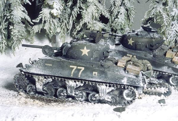 cách sơn US Medium Tank M4A3 Sherman 75mm Gun 1-35 Tamiya 35250