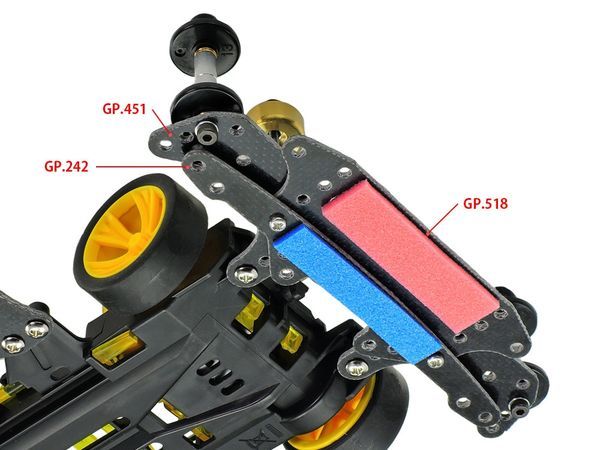 cách sơn Xe đua Tamiya Mini 4WD Neo VQS Advance Pack 95598