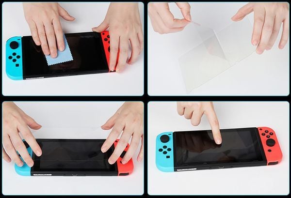 how to paste the screen Nintendo Switch strength