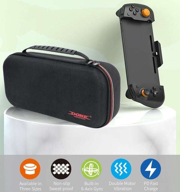 review tay cầm DOBE ốp lưng hand grip máy Nintendo Switch có túi đựng TNS-19252C1