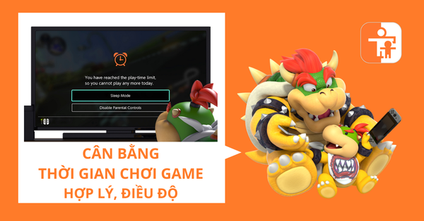 Cân bằng thời gian chơi game hợp lý, điều độ trên Nintendo Switch