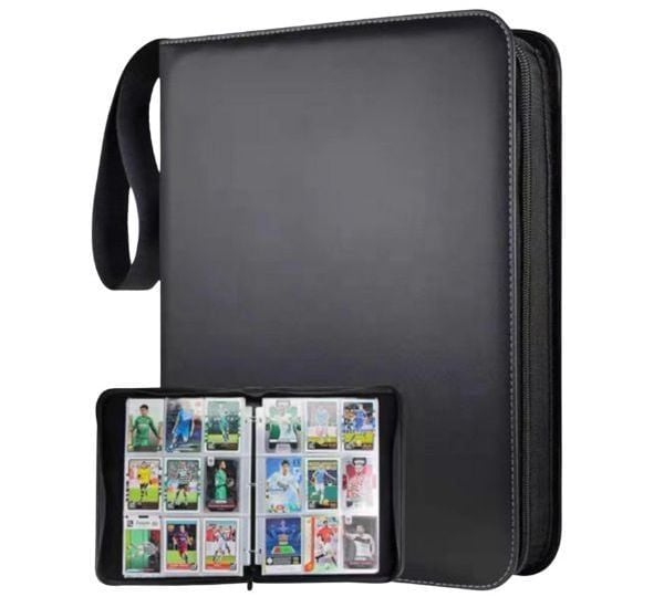 Binder đựng bài Pokemon TCG One Piece Card Bo Góc 4 Ngăn 9 Ngăn Dây Kéo đen 9 ngăn nShop giao hàng toàn quốc