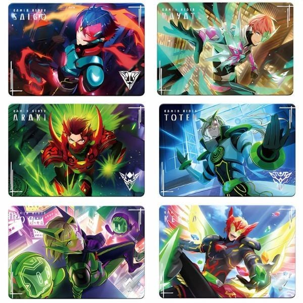 Thẻ Sưu Tập Carddass Kamen Rider - Ride Kamens Metal Card Collection được mạ kim loại