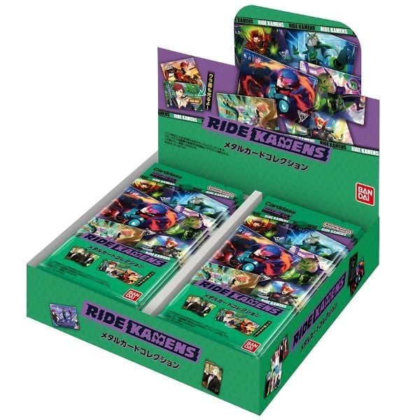 Thẻ Sưu Tập Carddass Kamen Rider - Ride Kamens Metal Card Collection Dành Cho Các Fan Kamen Riders